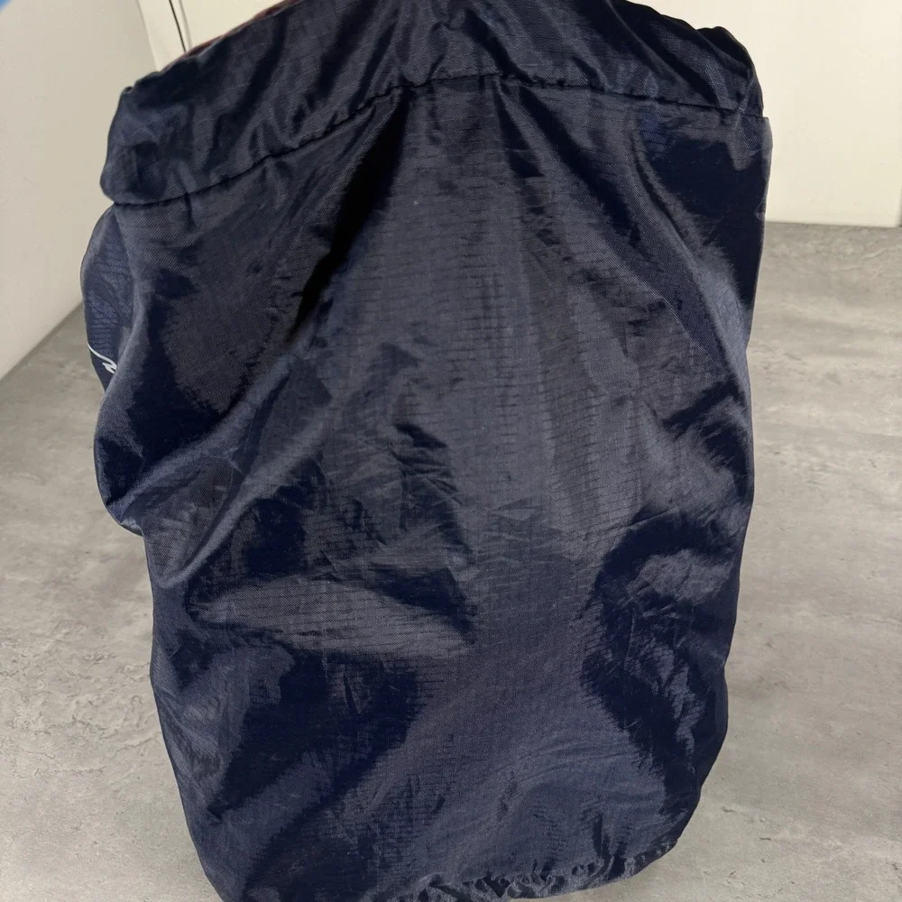 Eddie Bauer Duffel Bag‎ Unisex 40L Red Navy Stowaway Packable Travel Gym